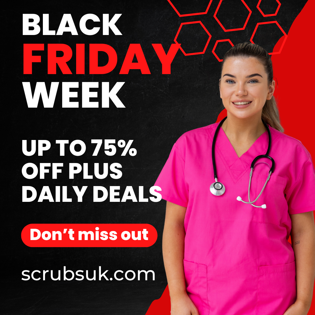 Black Friday Week deals at ScrubsUK.com: Daily discounts including 20% off ScrubsUK Pro and Olympus PLUS up to 75% off in our mega sale