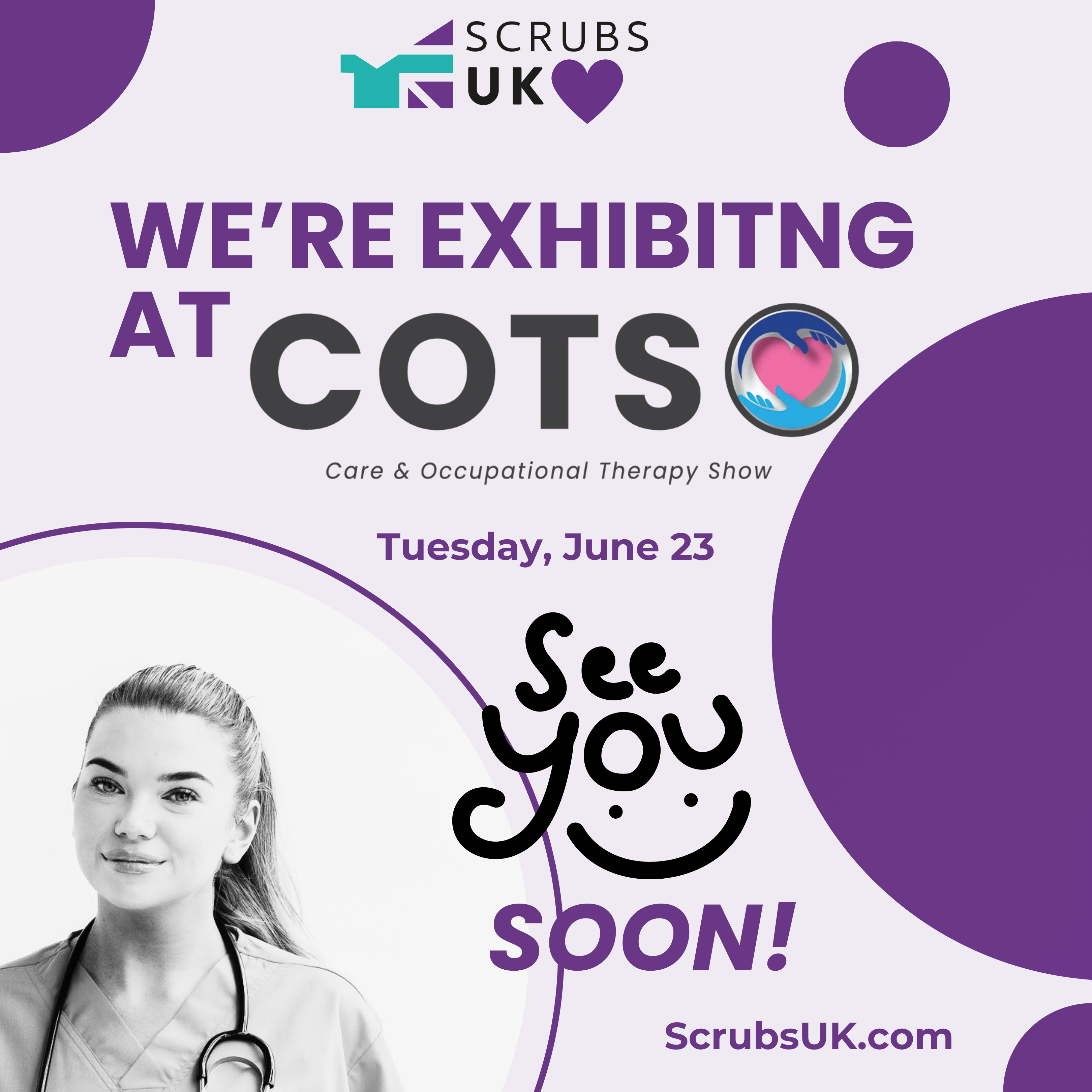 ScrubsUK.com to exhibit at the Care & Occupational Therapy Show 2026 in Exeter