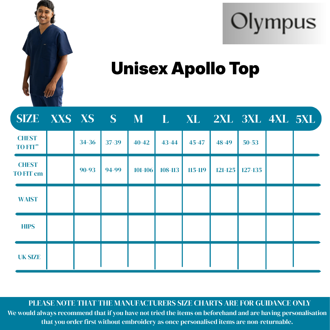 Olympus mens Apollo scrub top