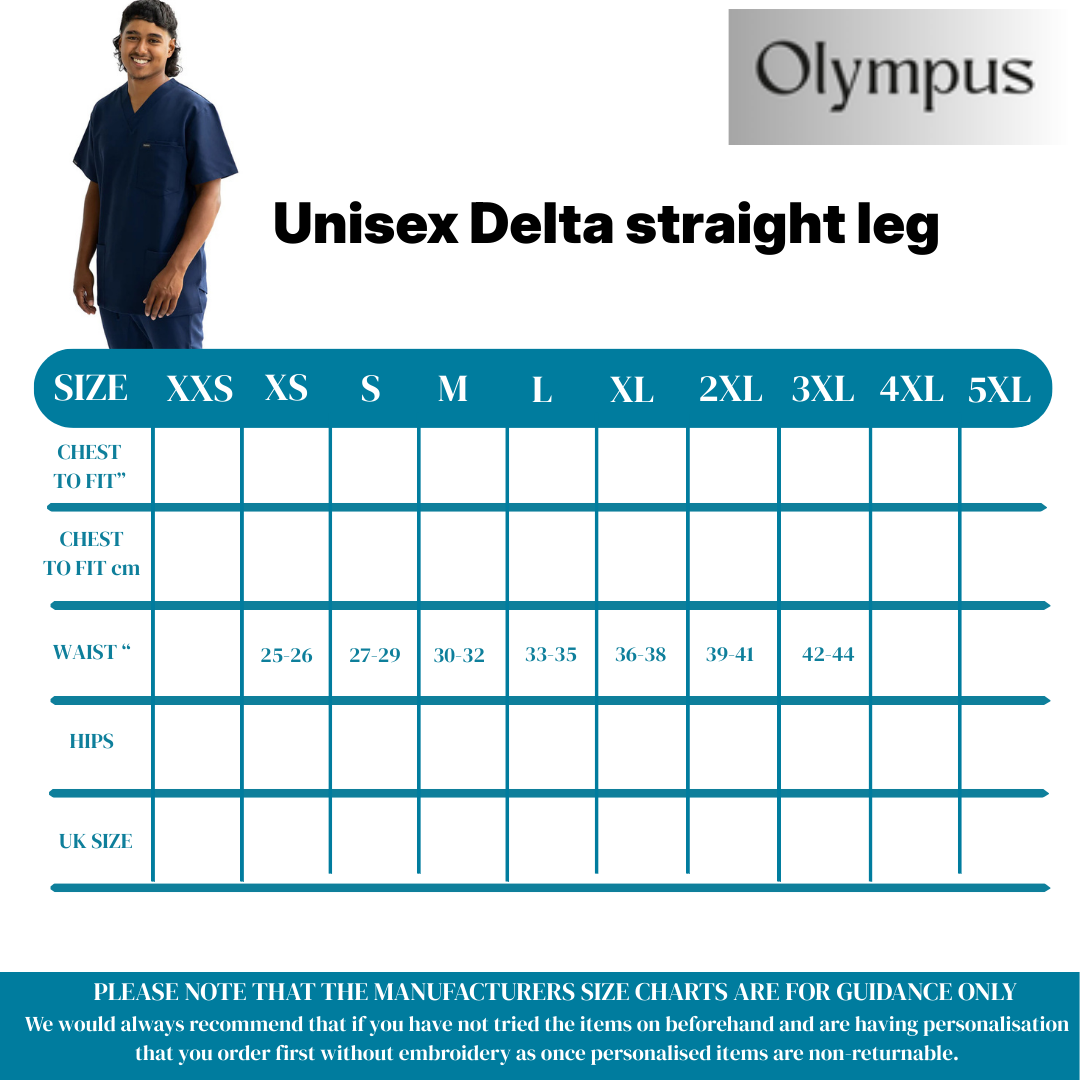 Olympus UNISEX Delta straight leg trouser