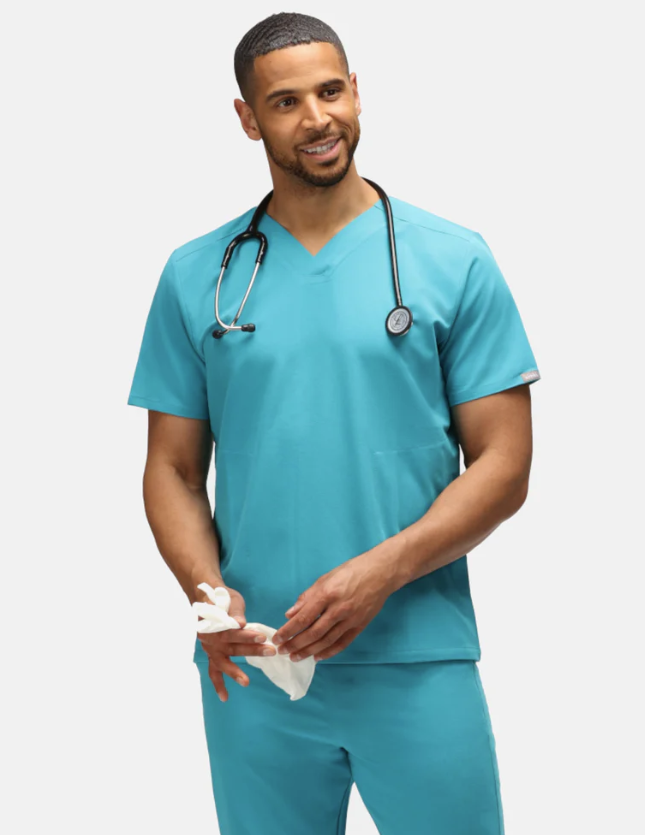SIMKI Men's Oscar Scrub Top