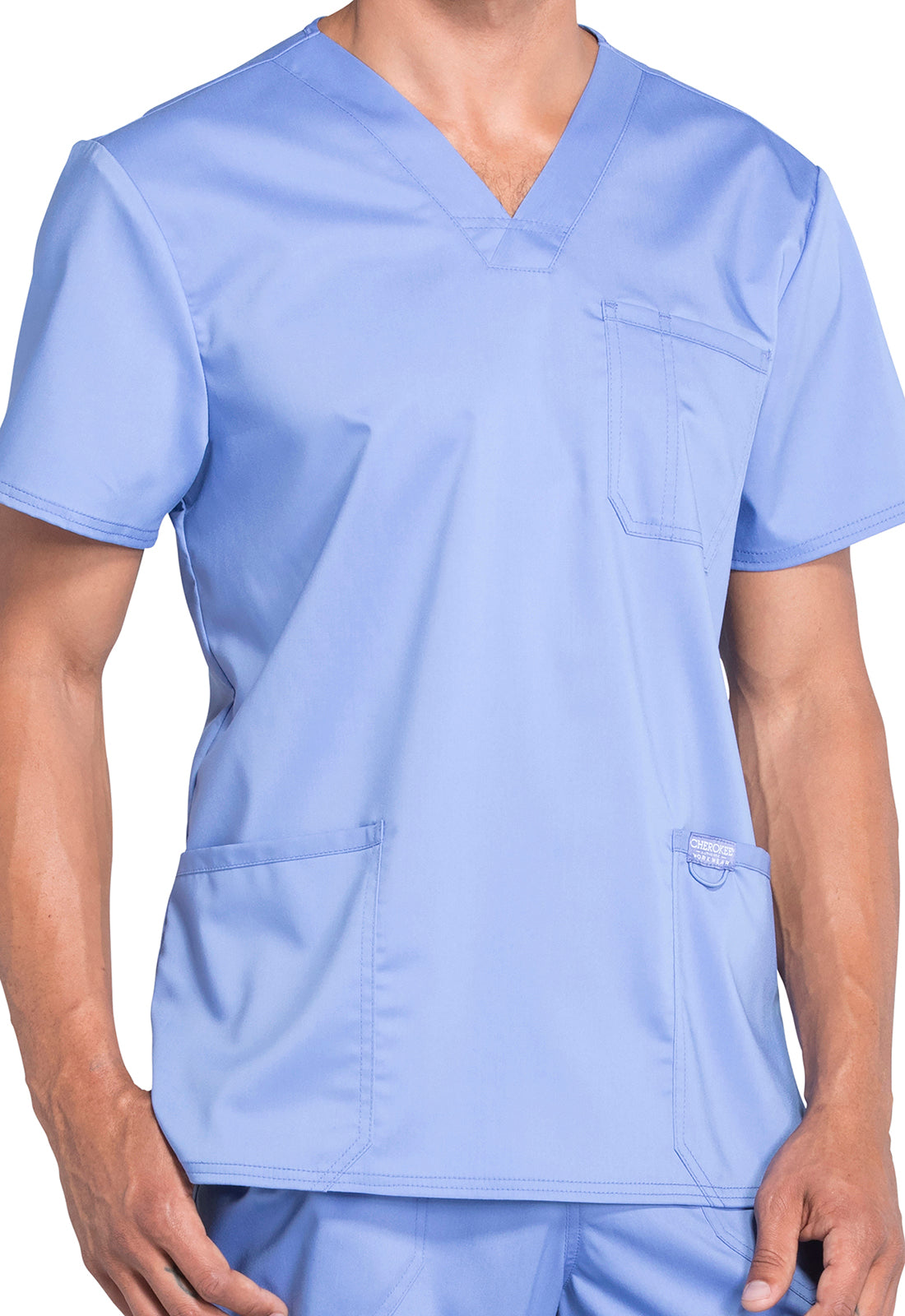 Cherokee Revolution stretch V neck mens top WW670