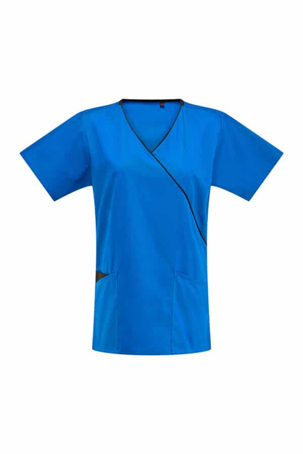 Galaxy Mock Wrap Top (in the style of Dickies HC11601)