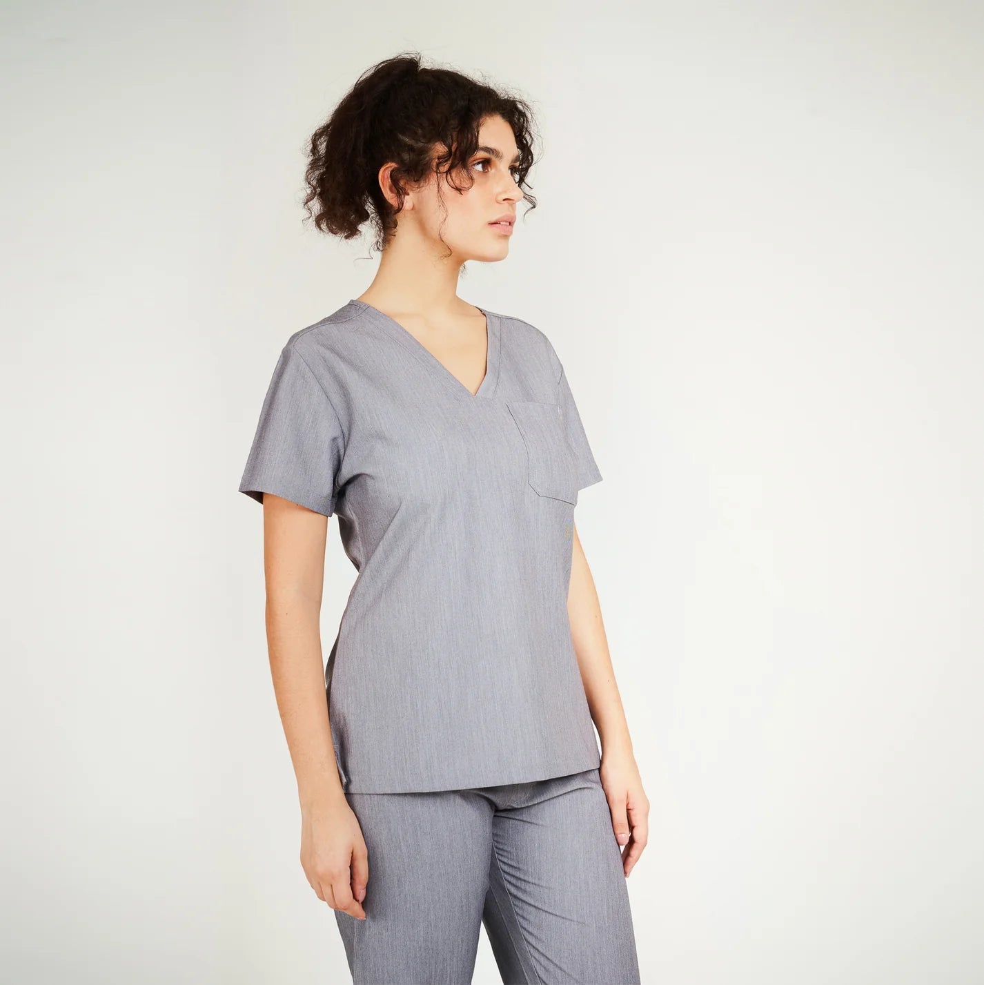 SIMKI Nova One Pocket Ladies 4 Way Stretch Scrub Top