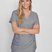 SIMKI Nova One Pocket Ladies 4 Way Stretch Scrub Top