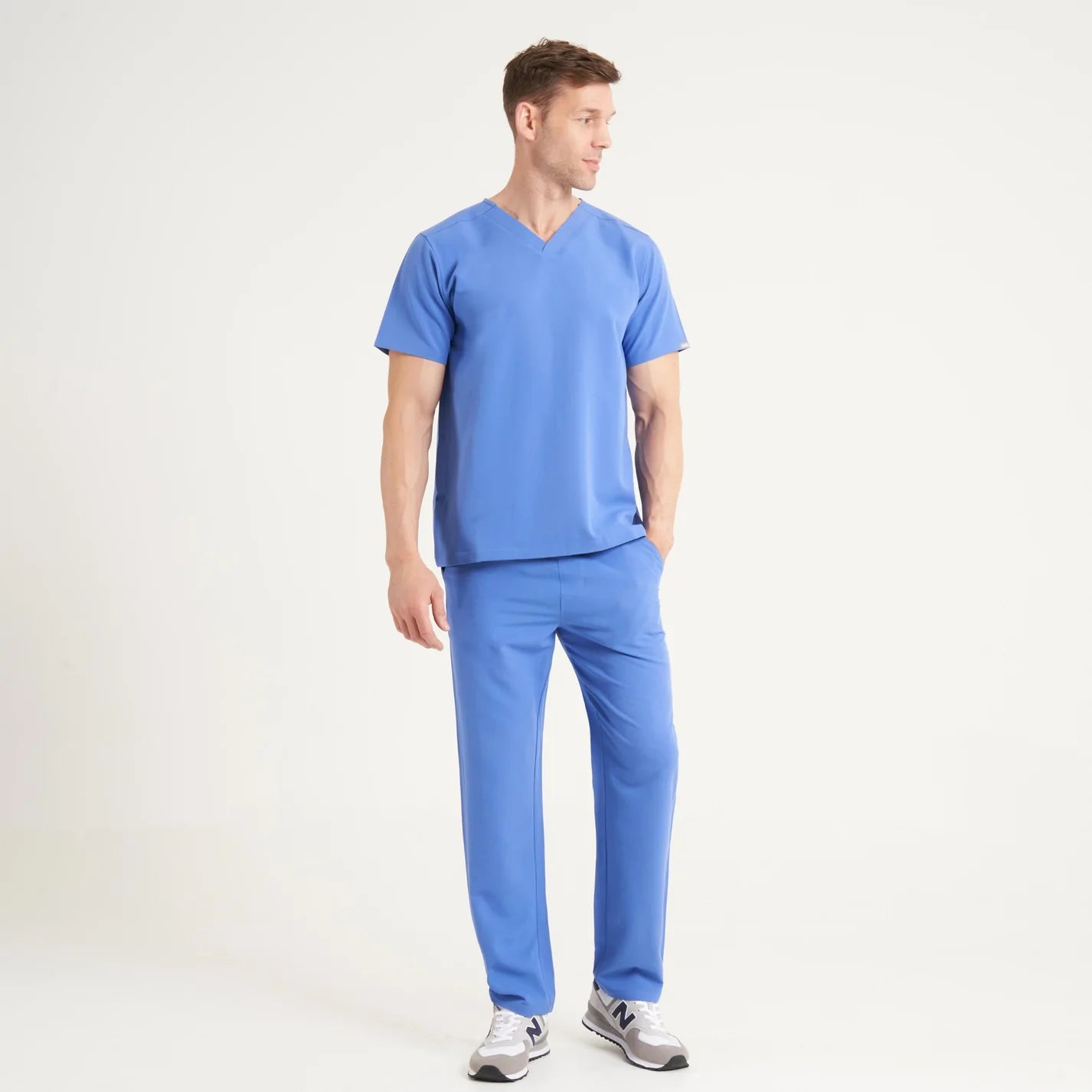 SIMKI Men's Oscar Scrub Top