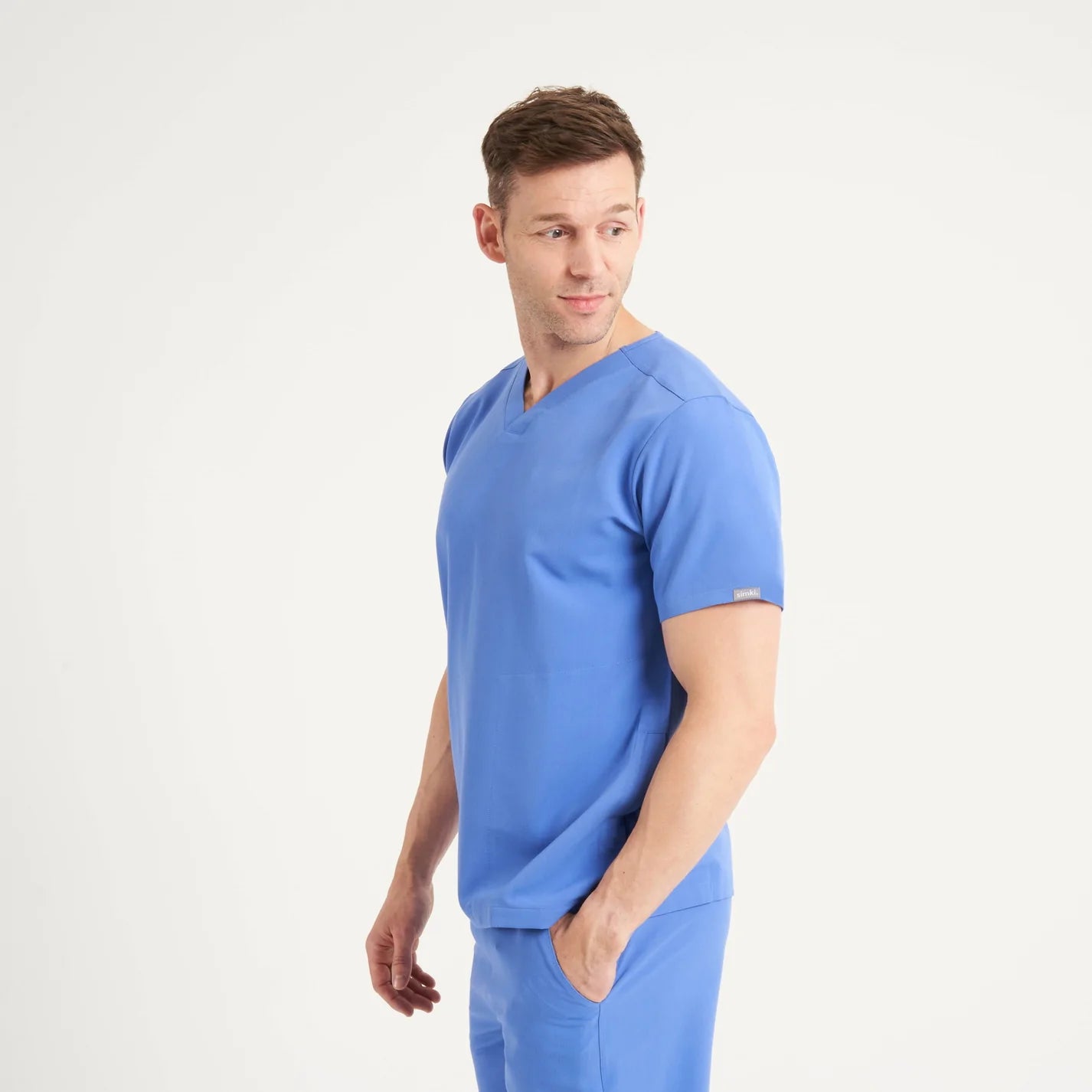 SIMKI Men's Oscar Scrub Top