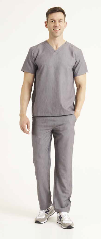 SIMKI Mens Oscar Scrub Top