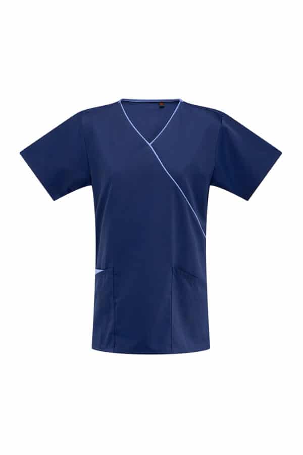 Galaxy Mock Wrap Top (in the style of Dickies HC11601)
