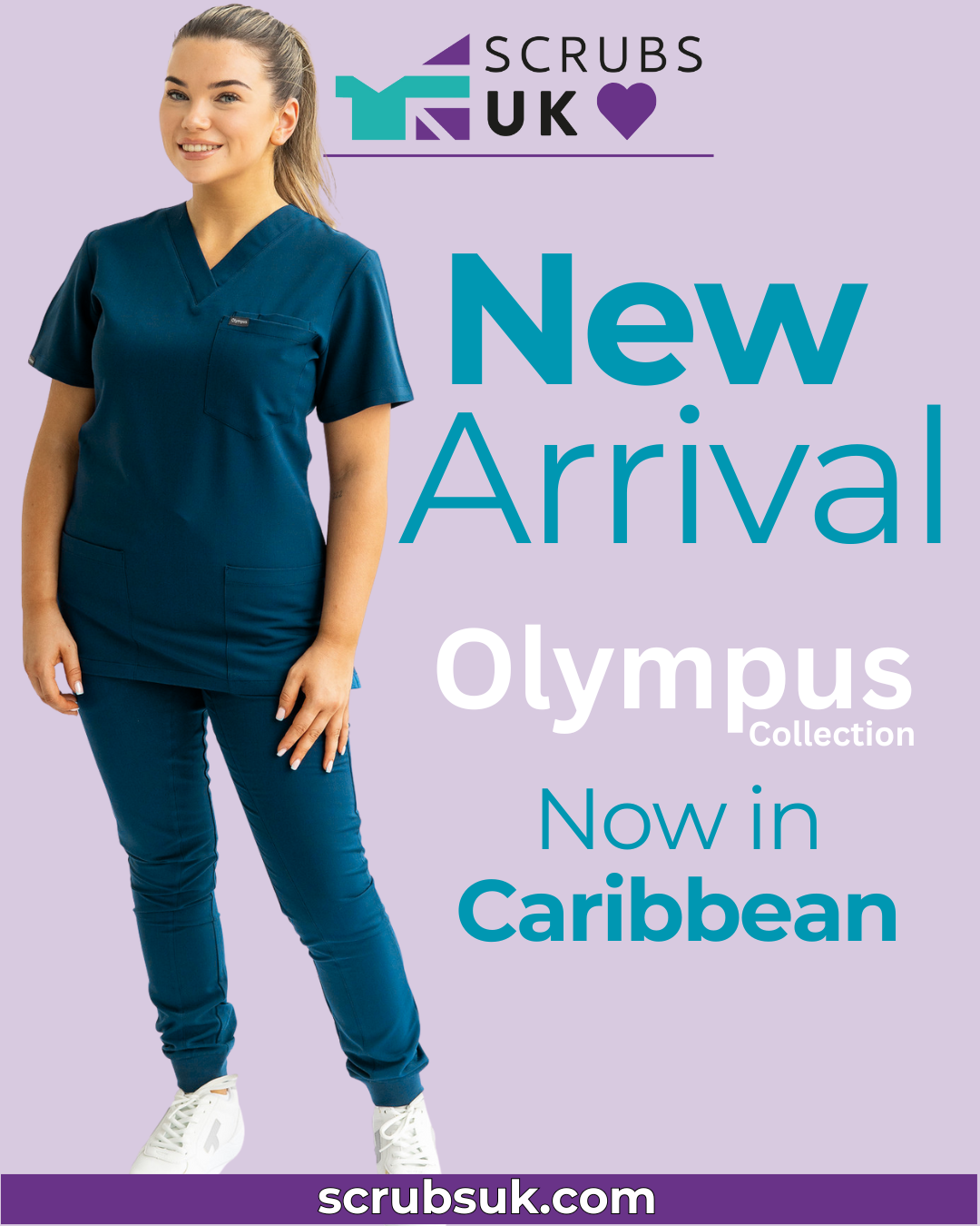 ScrubsUK launches Caribbean colour for premium Olympus Collection scrubs
