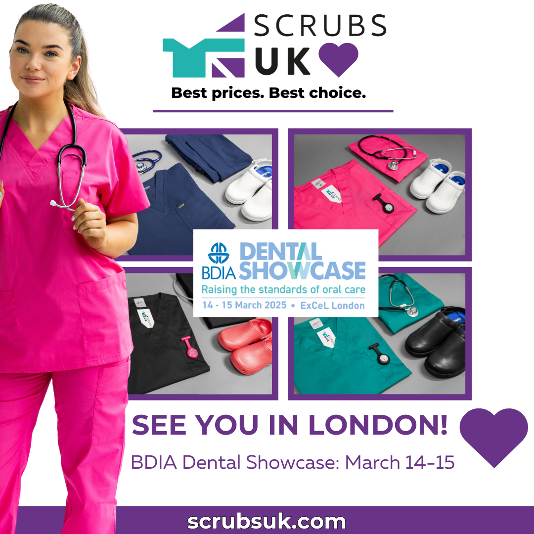 ScrubsUK.com heads to the BDIA Dental Showcase at the ExCeL in London – see you there!