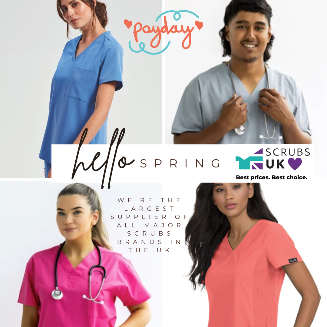 Payday is here: Refresh your workwear with great value and great quality medical scrubs from ScrubsUK.com