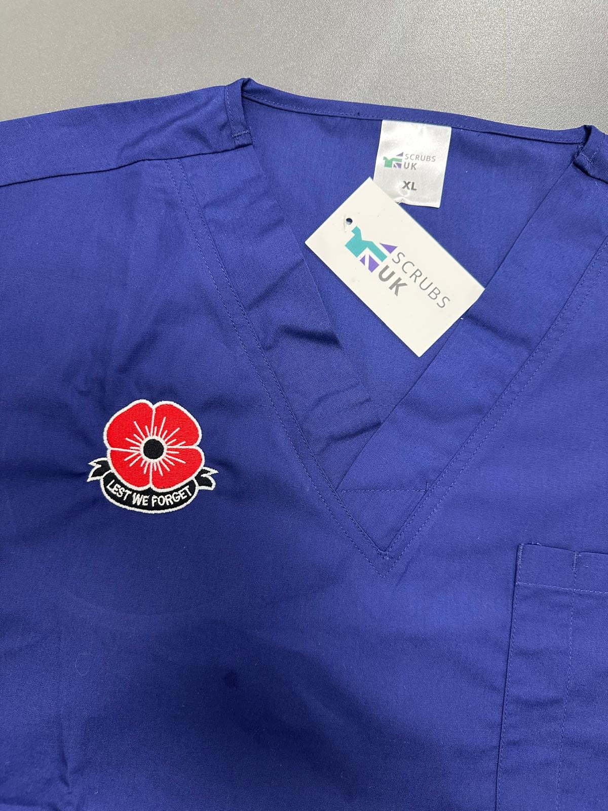 ScrubsUK.com supports Remembrance Day with poppy-embroidered scrubs for healthcare professionals