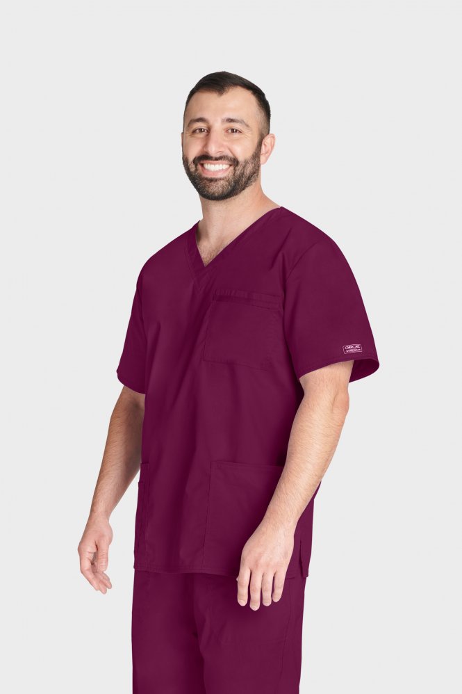 Cherokee Core stretch V neck unisex top WWE4725