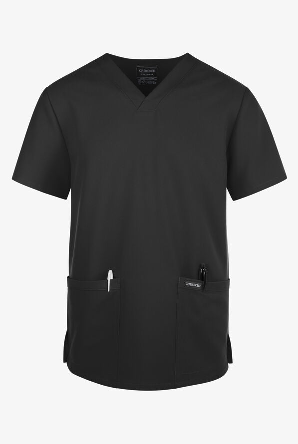 Cherokee Workwear Originals Ultra Unisex 2-Pocket V-Neck Scrub Top (CKE00014A)