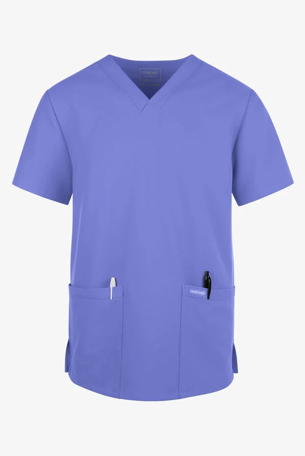 Cherokee Workwear Originals Ultra Unisex 2-Pocket V-Neck Scrub Top (CKE00014A)