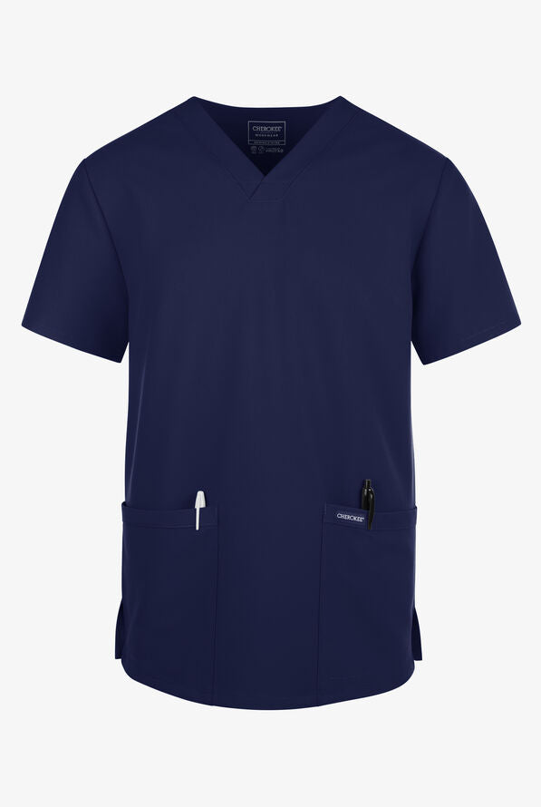 Cherokee Workwear Originals Ultra Unisex 2-Pocket V-Neck Scrub Top (CKE00014A)
