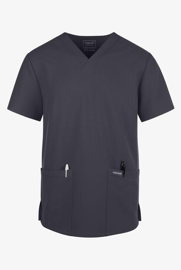 Cherokee Workwear Originals Ultra Unisex 2-Pocket V-Neck Scrub Top (CKE00014A)