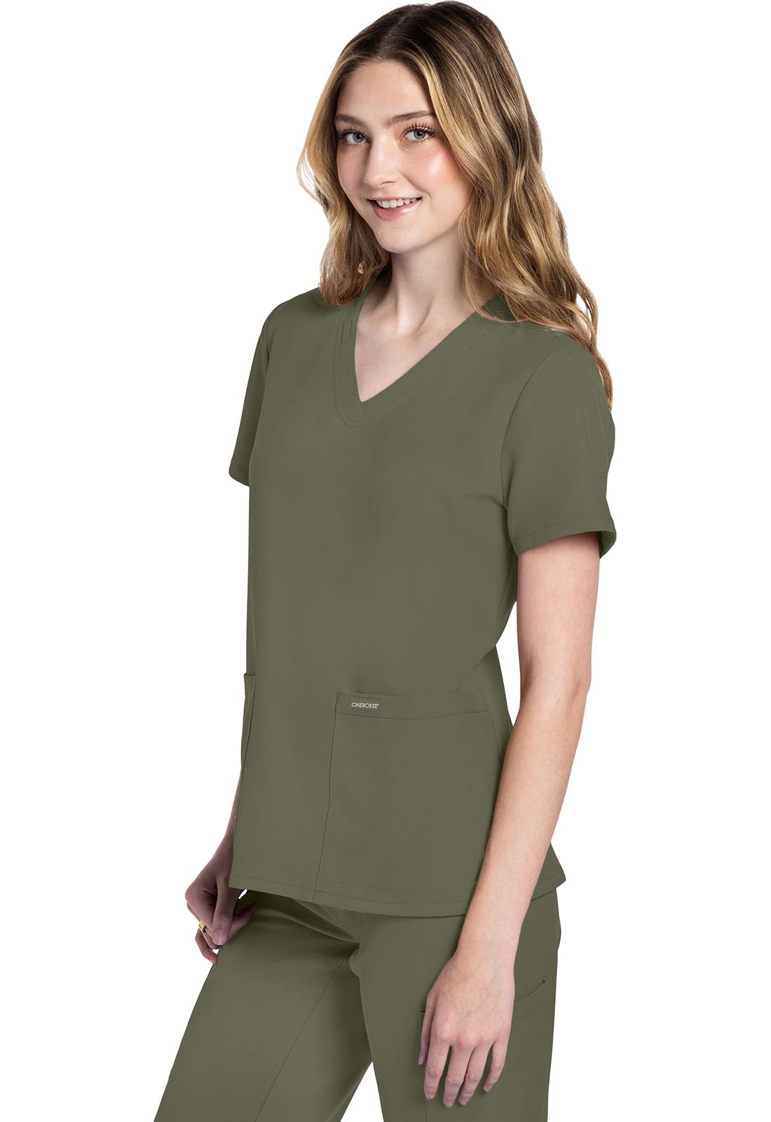 Cherokee Workwear Originals Ultra Women's 2-Pocket V-Neck Scrub Top (CKE953A) NEW COLOURS!!