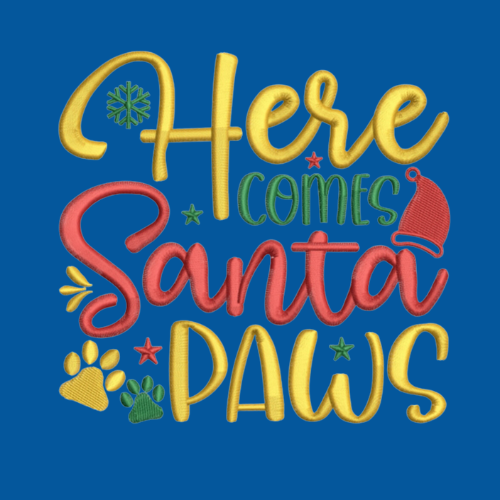 Christmas UNISEX scrub set - PREMIUM 'Here comes Santa Paws'