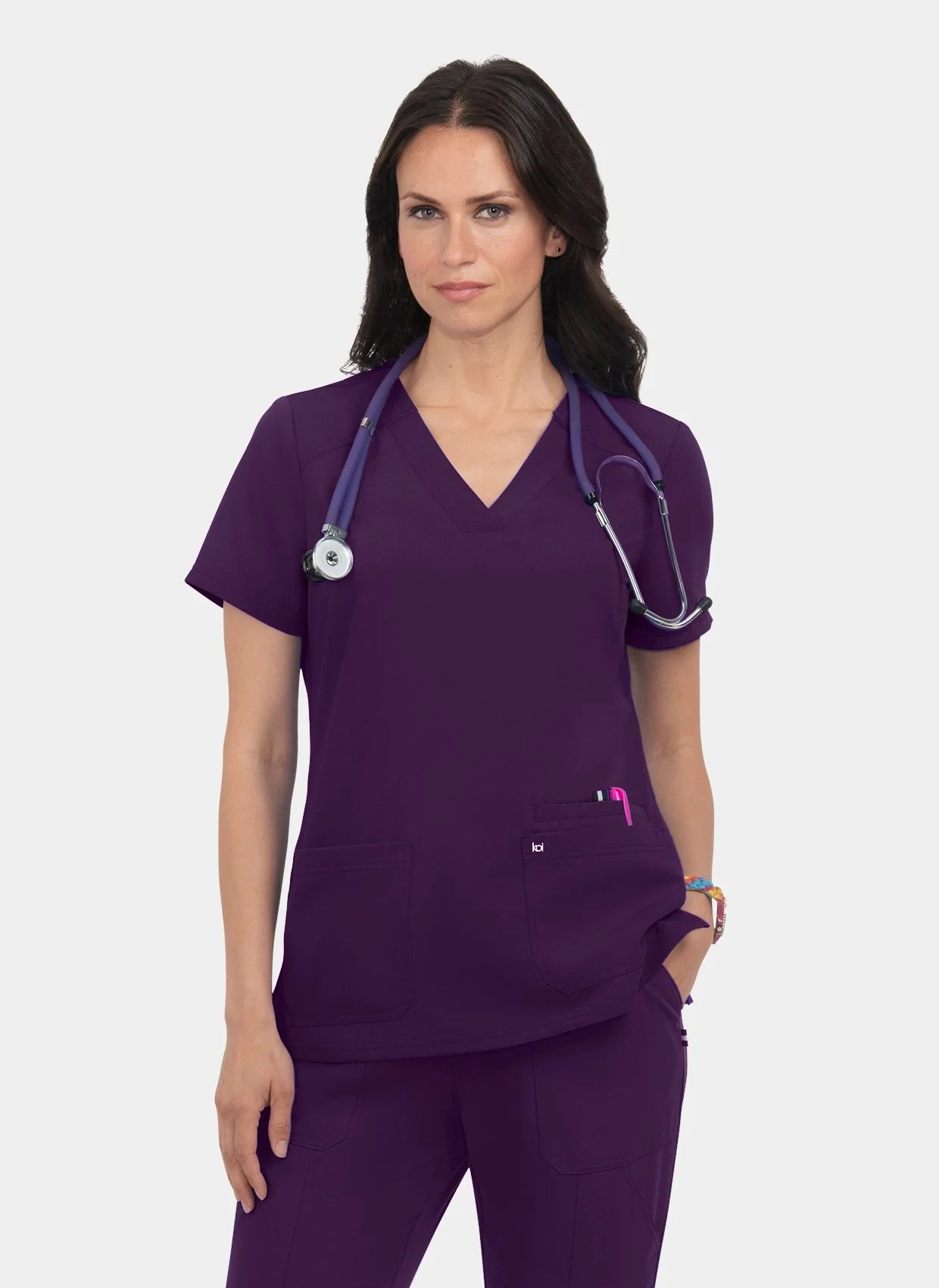 Koi Next Gen Hustle And Heart Scrub Top