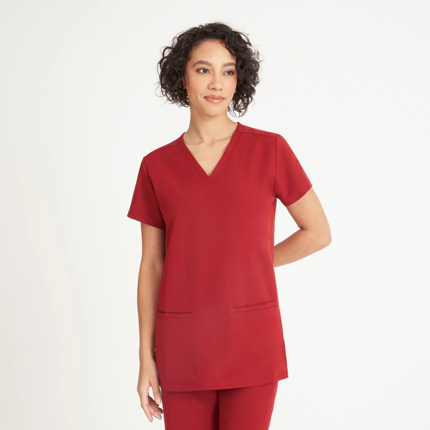 SIMKI Ari Two Pocket Ladies 4 Way Stretch Scrub Top