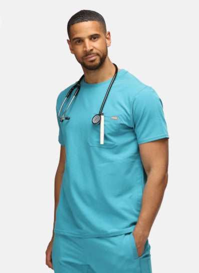 SIMKI Mens Miles Scrub Top