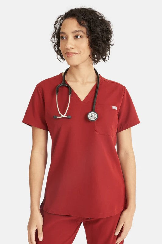 SIMKI Nova One Pocket Ladies 4 Way Stretch Scrub Top