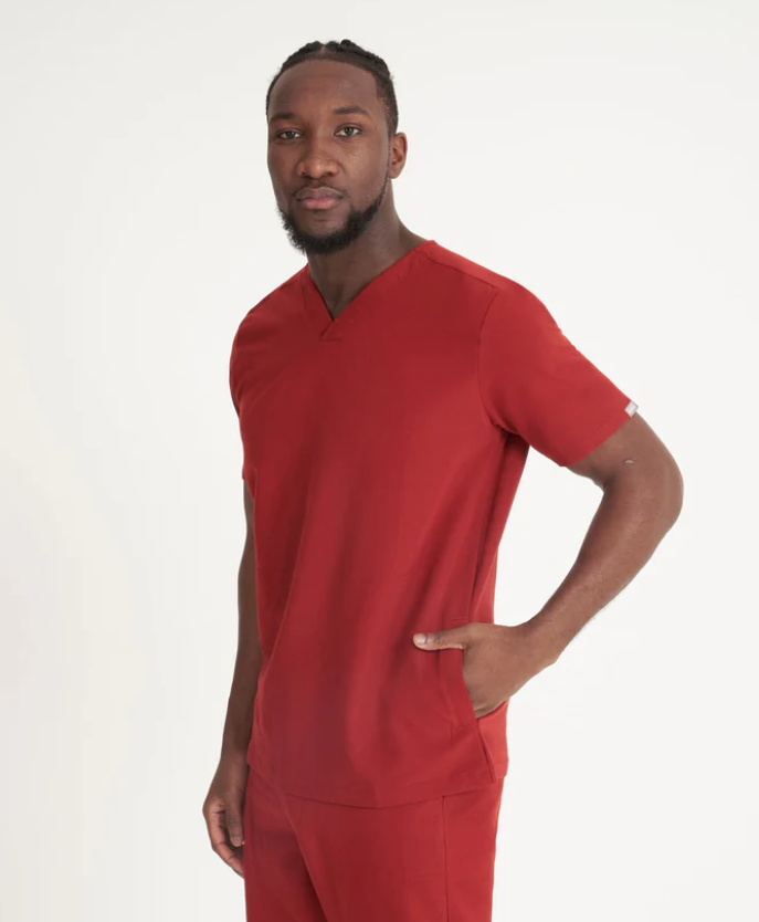 SIMKI Mens Oscar Scrub Top