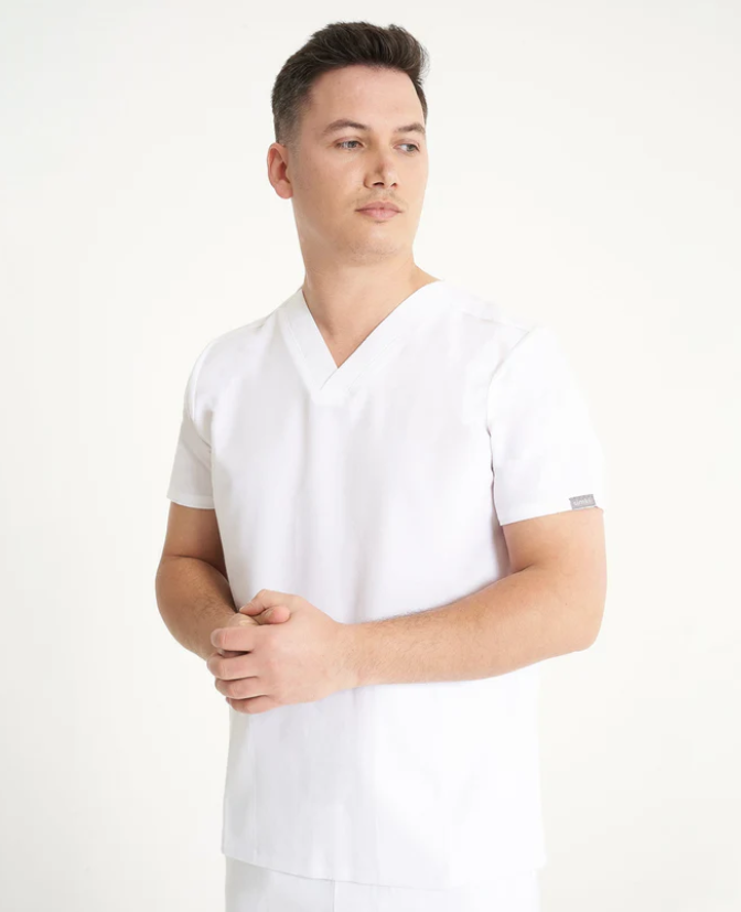 SIMKI Mens Oscar Scrub Top