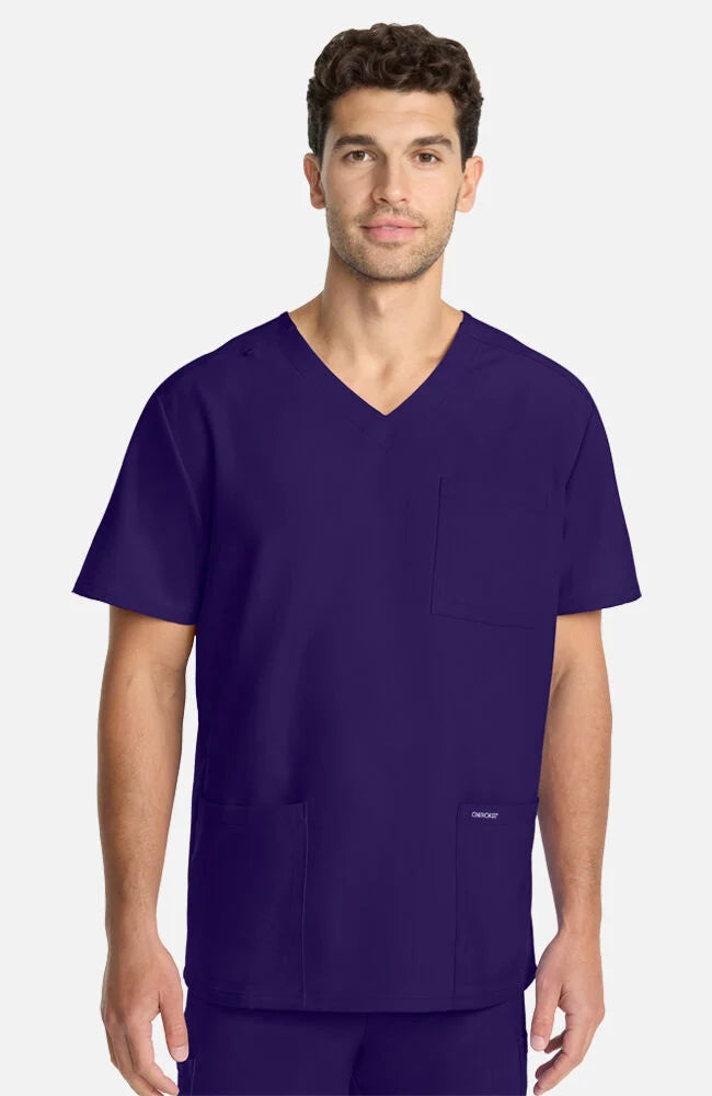 Cherokee Workwear Originals Ultra Unisex 2-Pocket V-Neck Scrub Top (CKE00014A)NEW COLOURS!!