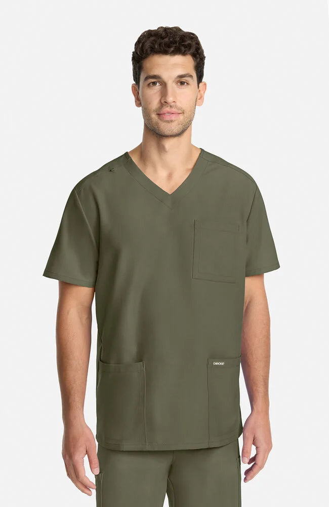 Cherokee Workwear Originals Ultra Unisex 2-Pocket V-Neck Scrub Top (CKE00014A)NEW COLOURS!!