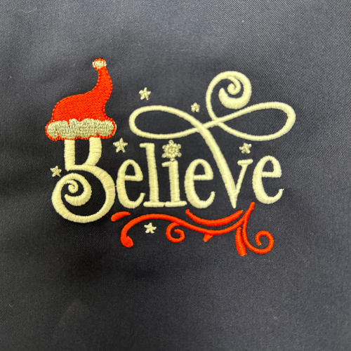 Christmas UNISEX scrub set - PREMIUM 'Believe'