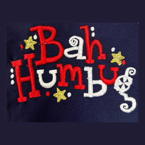 Christmas UNISEX scrub set - PREMIUM 'Bah Humbug'