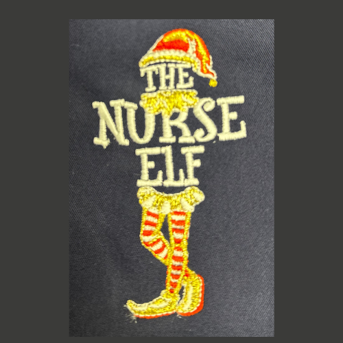 Christmas UNISEX scrub set - PREMIUM 'Nurse Elf'