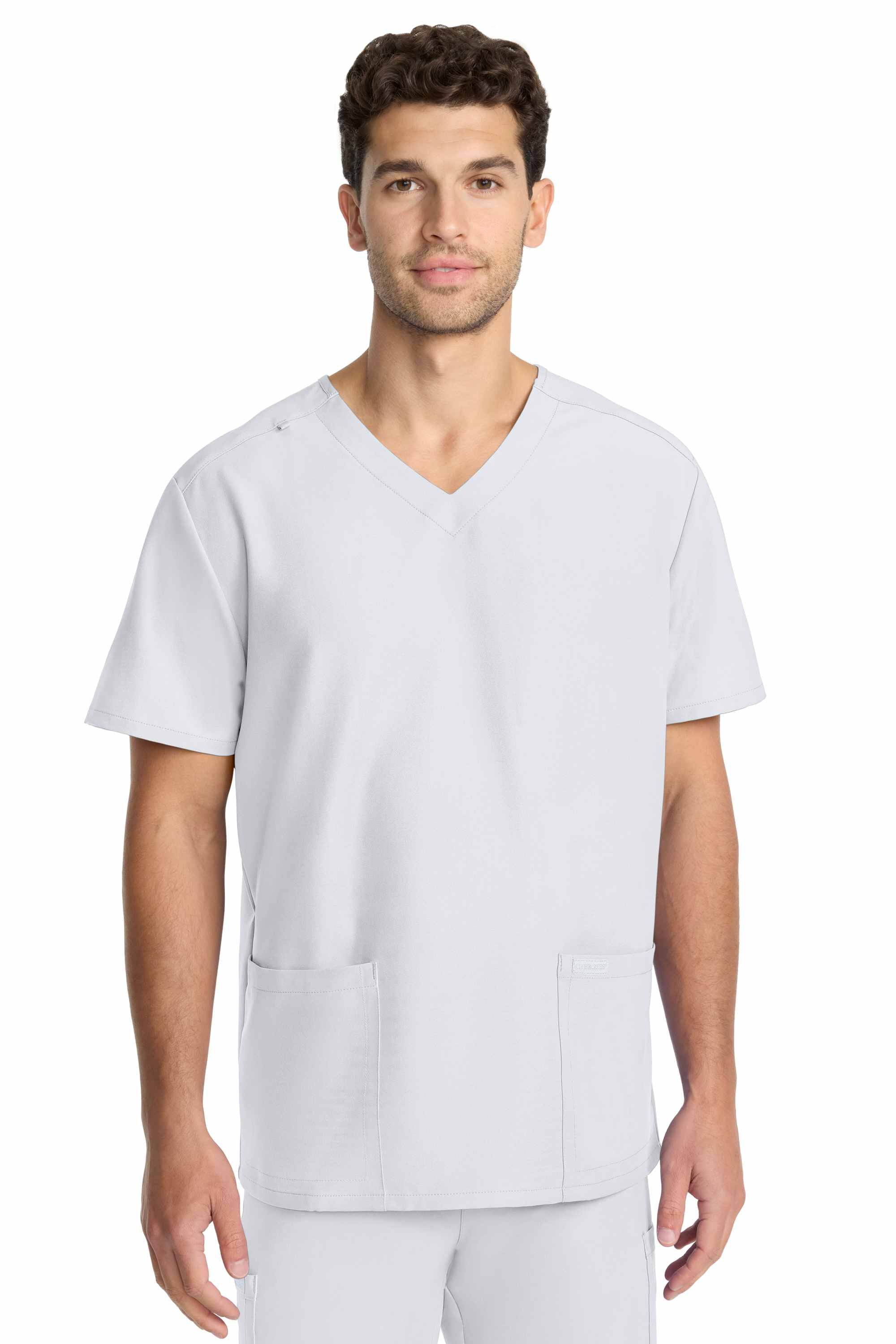 Cherokee Workwear Originals Ultra Unisex 2-Pocket V-Neck Scrub Top (CKE00014A)
