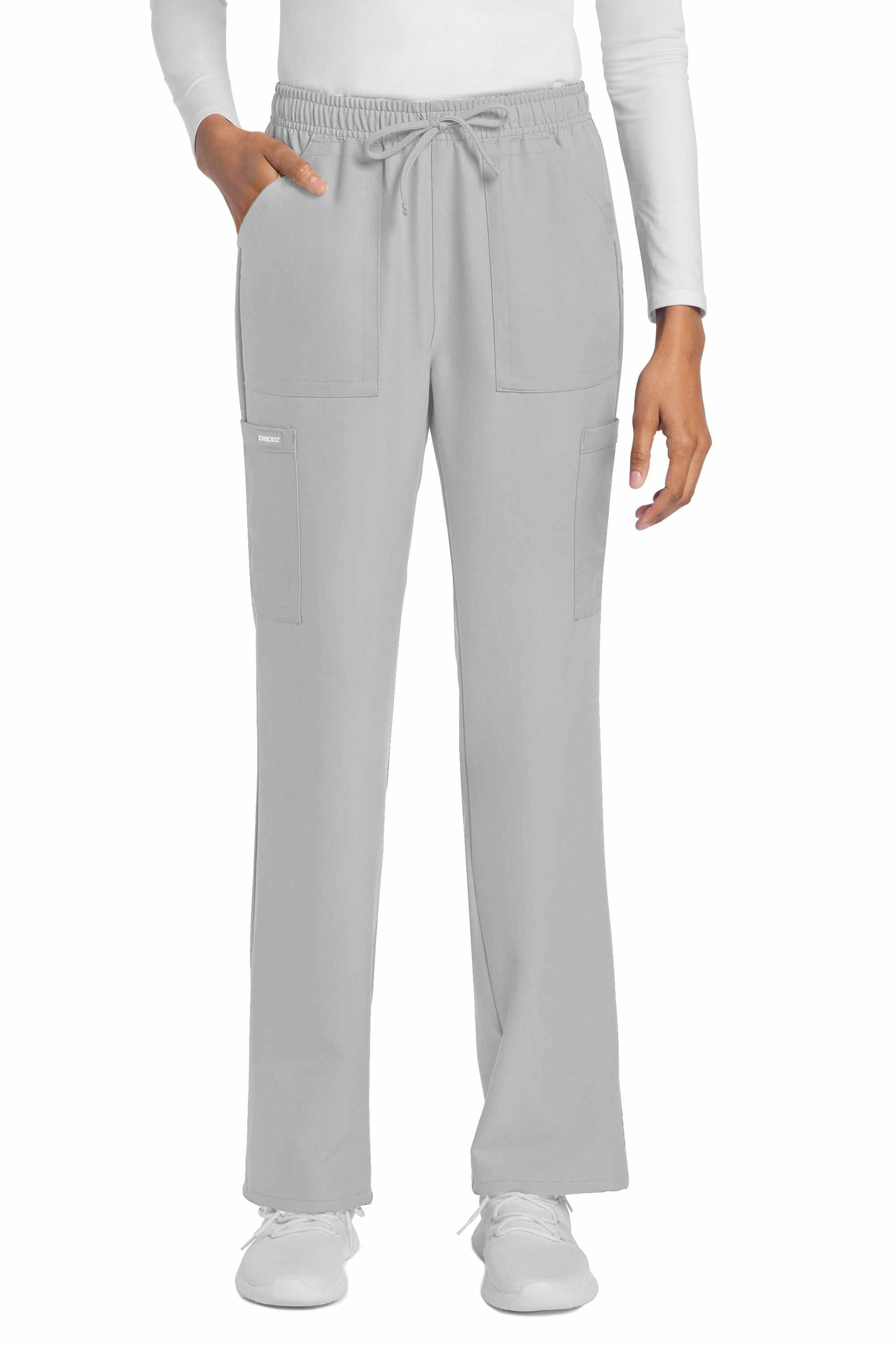 Cherokee Workwear Originals Ultra Women's 4-Pocket Drawstring Cargo Scrub Pants (CKE272A)