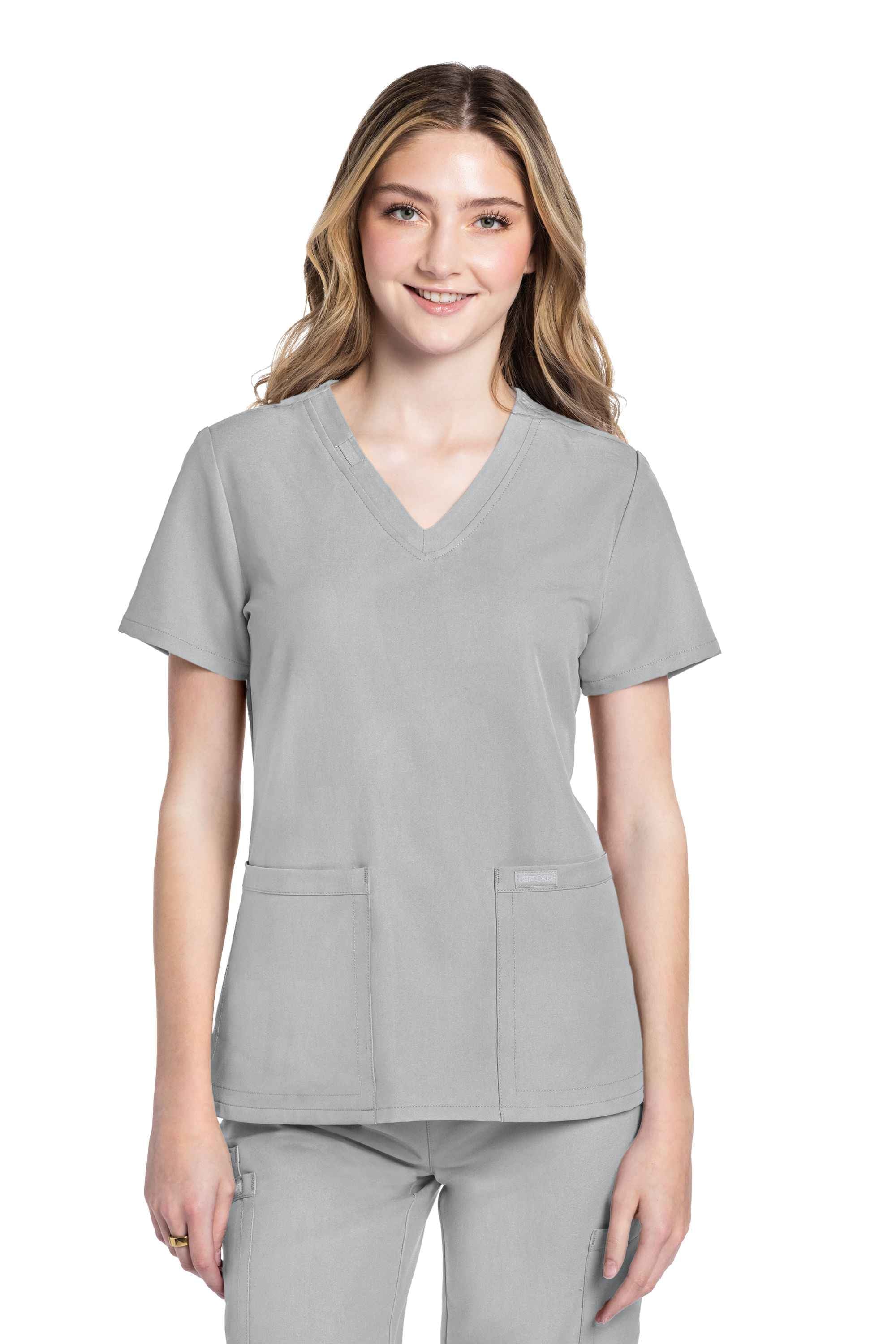 Cherokee Workwear Originals Ultra Women's 2-Pocket V-Neck Scrub Top (CKE953A)