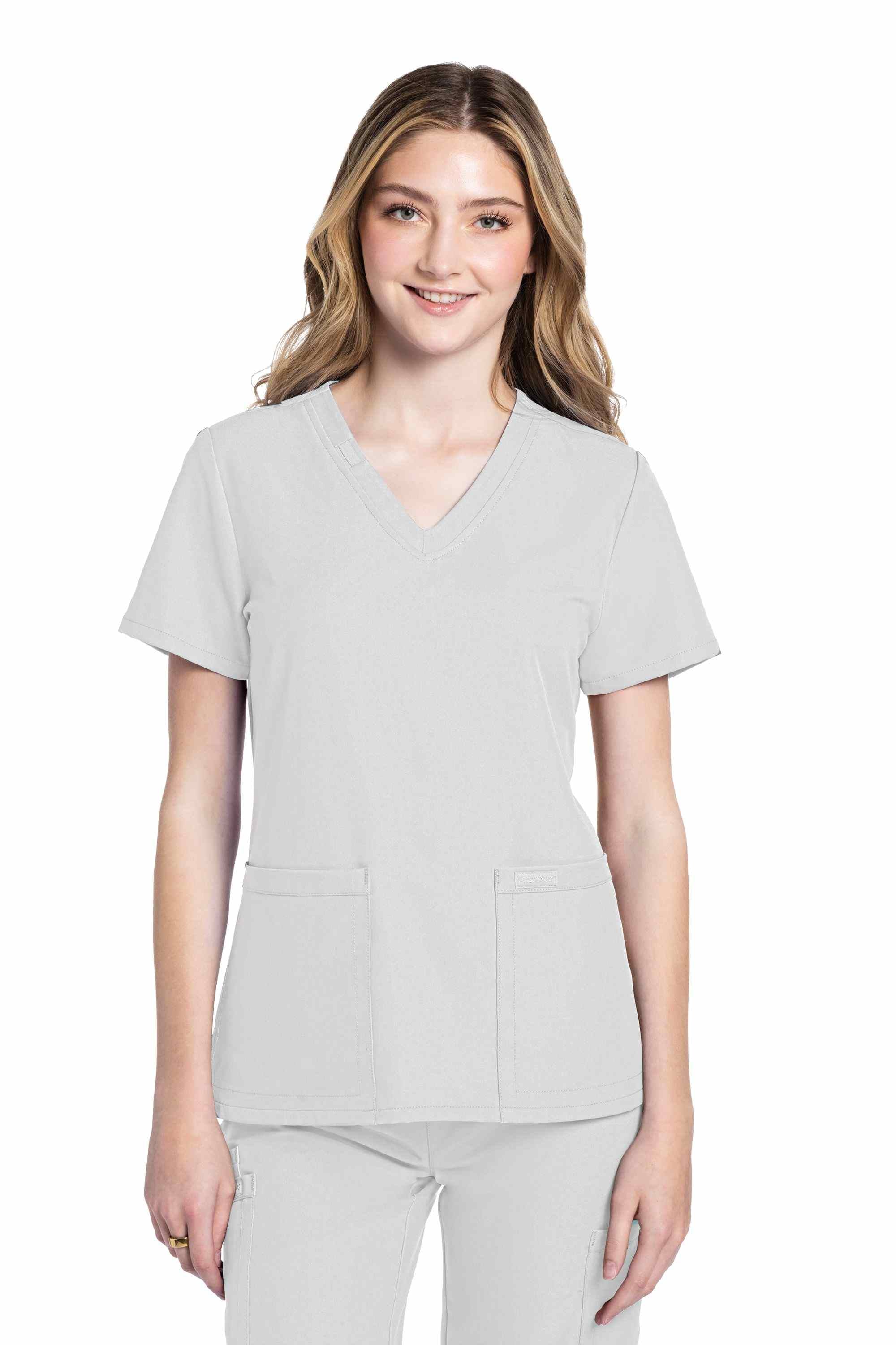 Cherokee Workwear Originals Ultra Women's 2-Pocket V-Neck Scrub Top (CKE953A)