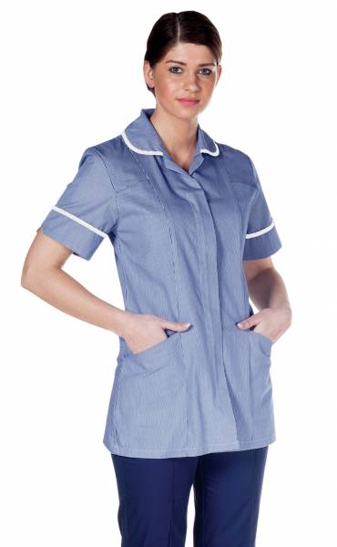 Scrubs UK Ladies Healthcare striped nurses tunic