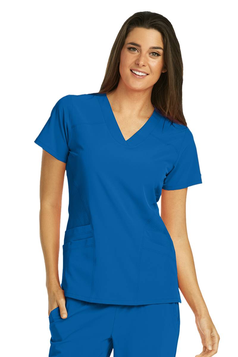 CLANE BOAT NECK BOA TOPS BLUE1（Barco One Pulse Scrub Top 5106）