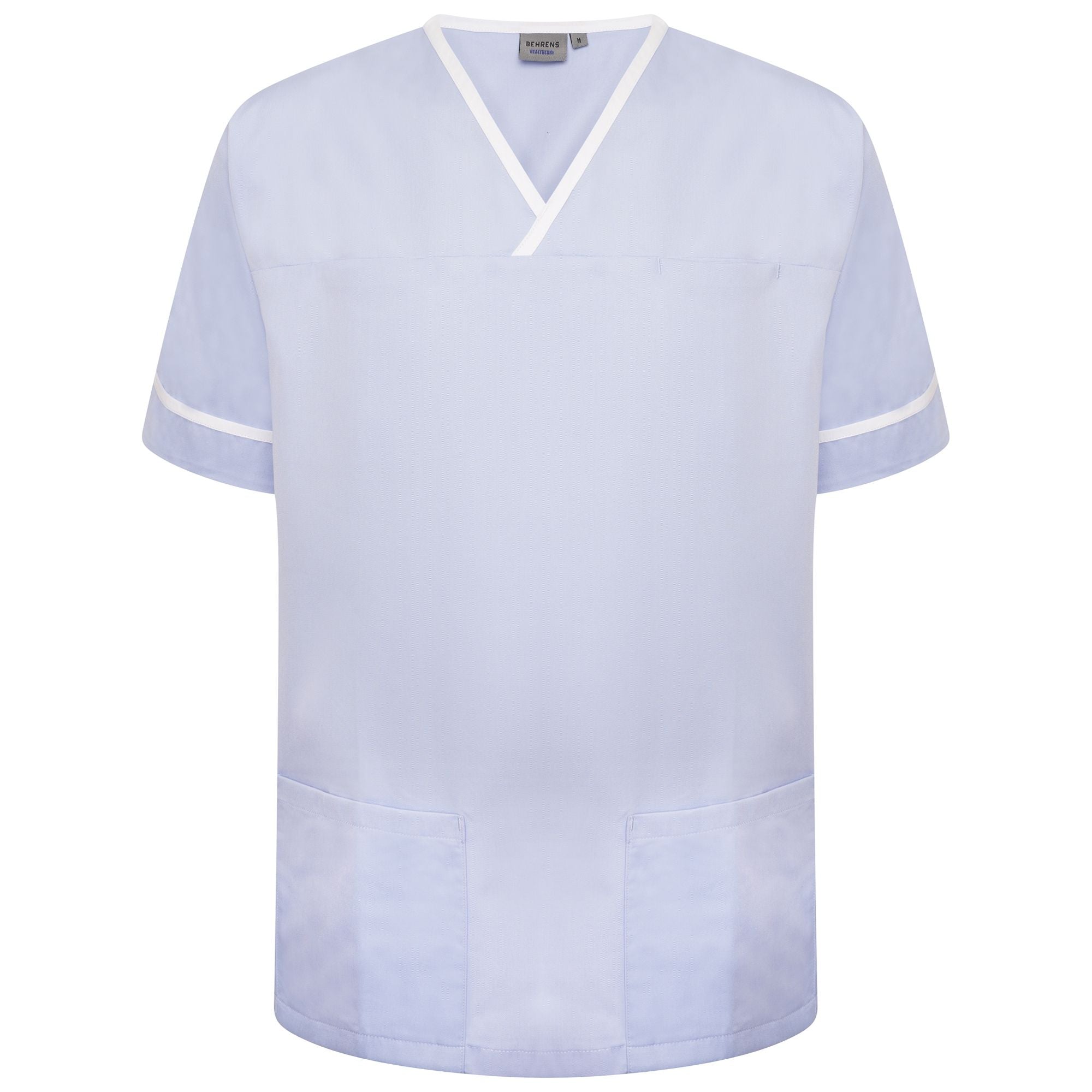 Behrens Unisex Plain Smart Scrub Top with Contrast Trim (NSTT)