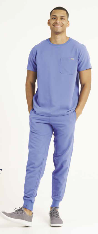 SIMKI Mens Miles Scrub Top