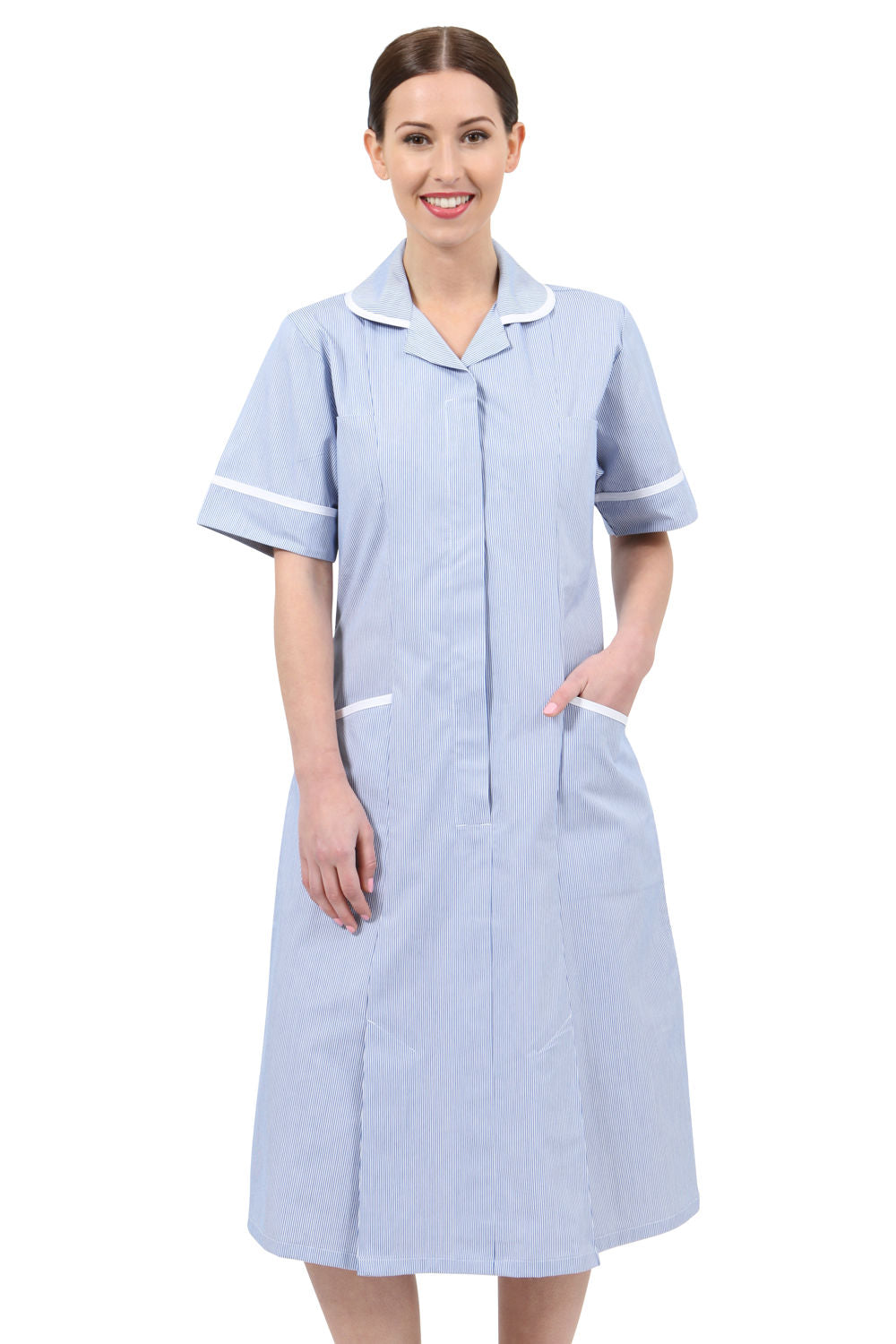 Behrens Ladies Healthcare Dress (stripes) (NCLD)